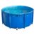 Lar Outdoor Canvas rium Pool with Plastic e & Drain Valve for Koi and dfish -, Portable Water Garden Fish Habitat(H 0.8 x D 1.5m)