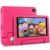 Lastest Tablet Android Tablet 8 Inch with 7GB RAM + 64GB ROM + 2TB Expand, 5GWiFi, Game Guide, Bluetooth 5.0, 2MP + 5 MP Dual Camera, Long Life Battery 1280 * 800 Pixels, Tablet Protect EVA Case, Red