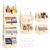 LASTORA 4-Tier Modular Sturdy Hanging Closet Organizer, Heavy-Duty Detachable Clothes Hanging Shelves with Reinforced Zippers and 8 Durable Hooks, Hanging Camper Organizer for Bedroom, RV, Nursery