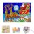 Latch Hook Rug Kit Carpet Tapestry with Crochet/Colorful Pre-Printed Mesh Embroidery Needlework DIY Yarn Hooking Craft for Adult Kid Crocheting Parent-Child Interaction Gift (H 80 * 115cm)