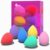 Latex-Free Waterdrop Makeup Sponges, Multicolor, 6 Count