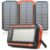 LATIMERIA Solar Charger Power Bank 20000mAh with 3 Foldable Solar Panels