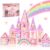 LATI Princess Castle Magnetic Tiles for Kids, Double-Sided Building Toy