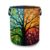 Laundry Hamper,Colorful Tree Of Life Collapsible Laundry Basket with Handles,Four Seasons Tree Waterproof Oxford Cloth Clothes Organizer for Bedroom Bathroom Dorm Nursery,16 x 20 Inch