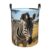 Laundry Hamper Waterproof Storage Bin Organizer with Handles Animal Zebra Laundry Basket Collapsible Dirty Clothes Hamper Large Clothes Storage Toy Organization for Bathroom Bedroom Medium