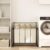 Laundry Sorter with 4 Bags, Heavy Duty Steel Frame Rolling Laundry Cart with Wheels, Cream