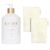 L’AVANT Collective The Ultimate Dish Wash Duo, Natural Luxury Dish Soap 16 Fl Oz with Refillable Glass Pump Bottle & 2 Loofah Dish Sponges for Pots, Pans, Dishes and Kitchen Cleaning, Fresh Linen