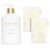 L’AVANT Collective The Ultimate Dish Wash Duo, Natural Luxury Dish Soap 16 Fl Oz with Refillable Glass Pump Bottle & 2 Loofah Dish Sponges for Pots, Pans, Dishes and Kitchen Cleaning, Blushed Bergamot