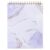 Lavender Marble Hardcover Top Spiral Notebook 8×10 Inch