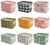 Lawei 9 Pack Mini Canvas Storage Bins – Collapsible Canvas Shelf Basket Nursery Organizer Box with Handles for Nursery Kids Bathroom Home Office