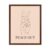 Lawrence Williams Designs Poster Peace Out Hand Gesture Typography Poster – Motivational Wall Art – Clean Line Art Style – Decor for Bedroom Living Room Office Studio- 8×10 Brown Frame