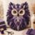 Layered Fabric Owl Wall Art DIY Sewing Kit, Vintage Patchwork Hanging Animal Ornament with Feather Accents, Beginner‑Friendly Handmade Craft, Festive Christmas Gift for Creative Adult Craft