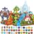 LAYVIC 200PCS Magnetic Building Blocks, Magnet Toys Magnetic Cubes, Magnetic Blocks for Kids Ages 4-8, Stacking Magnet Blocks STEM Building Toys for Toddlers Boys Girls Ages 3 4 5 6 7 8-12 Gifts
