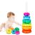 LBAIBB Spin Stack Toys,Baby Spinning Toy ABS Plastic and Color Rainbow Design,Focus on Children Educational and Interactive Learning’s Stack Toys, Suitable for Gifts for Boys and Girls…
