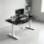 LCNDKF Motorized Standing Desk, Height Adjustable Electric Sit Stand Table