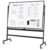 LDAILY Double Sided Whiteboard with Rolling Stand for Office, Black