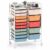 LDAILY Rolling Storage Cart with 15 Drawers for Craft Room, Macaron