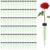 LDHHYH 150 Pack 4 Inch Floral Water Tubes with Caps, Plastic Green Flower Water Tubes, Water Tubes for Flower, Single Floral Tubes for Fresh Flower Arrangement Decoration