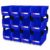 LEADLOONG 12 Pack Stackable Storage Bins Heavy Duty Parts Organizer Blue