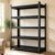Leariso 40″ W Garage Shelving Heavy Duty, 18″ D Metal Storage Shelves, 5 Tier Adjustable Steel Standing Shelf Units for Basement, Industrial, Shop, Pantry, Warehouse, Kitchen, Black