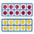 LEARNING ADVANTAGE Giant Magnetic Foam Ten Frames with 20 Disks