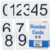 Learning Advantage Number Cards 0-9, Set of 50, Black