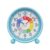 Learning Clock for Kids, Colorful Silent Educational Teaching Clock with Minute/Hour Labels/24-Hour, Non-Ticking Desktop Alarm Clock with Night Light, Gifts for Children Learn to Tell Time (Blue)