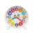 Learning Clock for Kids, Colorful Silent Educational Teaching Clock with Minute/Hour Labels/24-Hour, Non-Ticking Desktop Alarm Clock with Night Light, Gifts for Children Learn to Tell Time (White)
