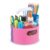 Learning Resources Create-a-Space Storage Mini Center Pink – Classroom Craft Keeper, Maker Space, Small Storage, Teacher Organizer, Home School Accessories, 4 Piece Set