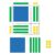 Learning Resources Magnetic Algebra Tiles, Algebraic Math Skills, Magnets for Any Magnetic Surface, 72 Piece Set, Ages 11+