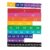 Learning Resources Magnetic Rainbow Fraction Tiles, Visual/Tactile Learning, Soft Foam Magnetic Tiles, 51 Pieces, Ages 6+