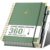 Leather 5 Subject Notebook with Dividers Spiral Notebooks for School,Green