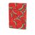 Leather Journal Cover for Women Men (Summer Fruit Red Green Watermelon)