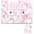Leather Mahjong Card Clutch Holder Pouch Chinoiserie Elegant Floral Print Protective Cover Case 8×6 Inch Waterproof bag Secure Closure Mahjong Accessories Gift for Board Game Party Travel(Pink)