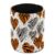 Leather Pen Holder for Desk, Tiger Zebra Print Pencil Cup Pen Organizer Makeup Brush Holder for Office Home Kids Countertop Desk Accessory Storage