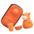 LEBETE Cartoon Giraffe Shape Ceramic Travel Tea Set Portable Kungfu Teapot and Cups for Outdoor Picnics and Family Gatherings