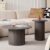 Lecafur HL Round Nesting Coffee Tables for Living Room, Set of 2, Black
