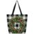 Lecluit Christmas Cane Candy Xmas Holly Canvas Tote Bag for Women,165