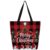 Lecluit Christmas Santa Claus Canvas Tote Bag for Women,15