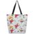 Lecluit Christmas Snowman Canvas Tote Bag with Zipper,62