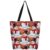 Lecluit Christmas Snowman Canvas Tote Bag with Zipper,80