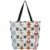 Lecluit Christmas Theme Canvas Tote Bag with Zipper,42