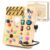 LED Busy Board for Toddlers 1-3,Montessori Sensory Toy with Key Switch and Plug, Light Up Wood Activity Switch Board for Fine Motor Skills, Educational Travel Toy Gift for 1 2 3 Year Old Boys Girls