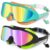 LEEIGGT Swimming Goggles for Kids 8-14, 2 Pack Anti Fog UV Kids Swim Goggles with Ear Plugs Attached