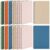 Leelosp 12 Pcs Spiral Notebook,Light Colored,5.5 x 8.3 Inch