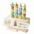 LeeQinersw Children Learning Beads Wooden Fruit Themed Threading Blocks with Lacing String Pattern Cards Storage Box for Sequencing Shape Recognition Suitable for Classroom playroom