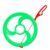 LeeQinersw Children Rolling Hoop Push Toy Wheel Game Roller with Sturdy Metal Rod and Ergonomic Handle and Stainless Steel Construction Suitable for Parks playgrounds backyards, Green, Large