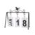 LeeQinersw Desk Calendar Display Desk Calendar Table Calendar Calendar With Organized Hanging Pages And Stable Base Suitable for office desk home study classroom reception counter , Black , Iron Art Bird Flip Calendar