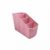 LeeQinersw Desk Stationery Holder 4-Compartment Pen Organizer PP Desktop Compact Stationery Storage Bin Suitable for Office Use Makeup Table, Pink