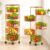 Lefitap 5-Tier Rotating Storage Cart, Rolling Utility Shelf for Kitchen
